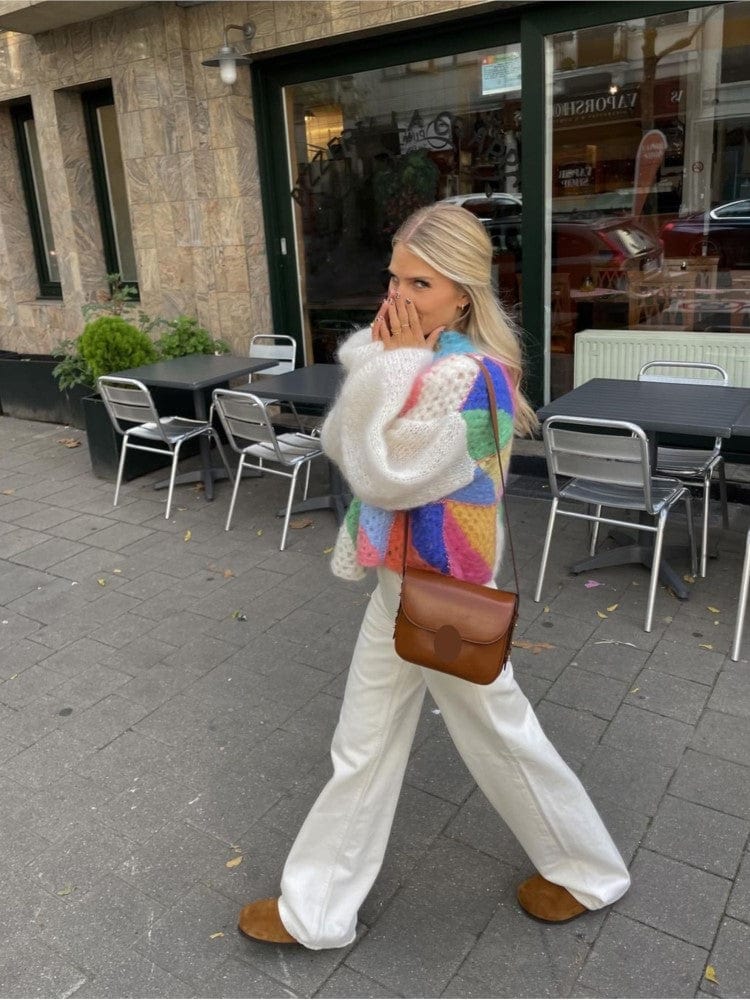 Cardigan confortable aux couleurs variées