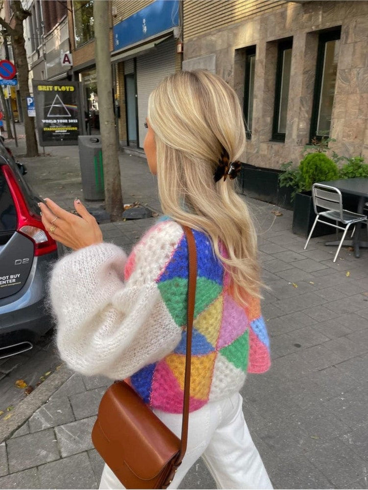Cardigan confortable aux couleurs variées