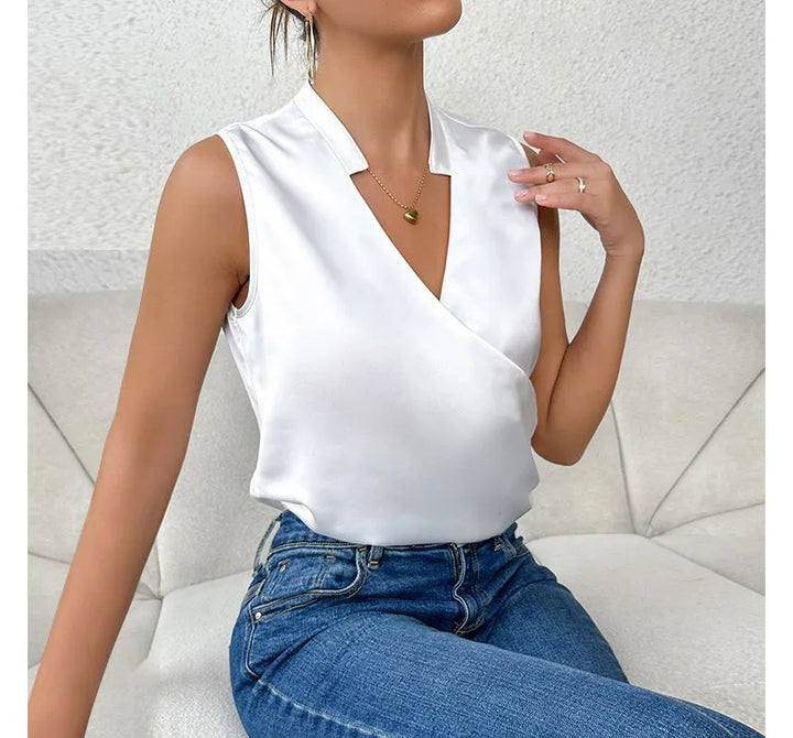 Lillia – Top Elegante Senza Maniche, Comfort e Stile Senza Tempo