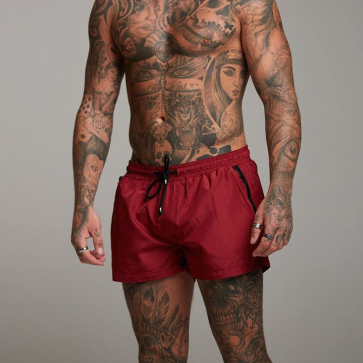 Short de bain homme coupe courte – Minimaliste, ajusté, séchage rapide pour plage et piscine