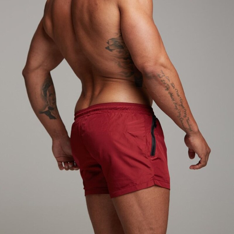 Short de bain homme coupe courte – Minimaliste, ajusté, séchage rapide pour plage et piscine