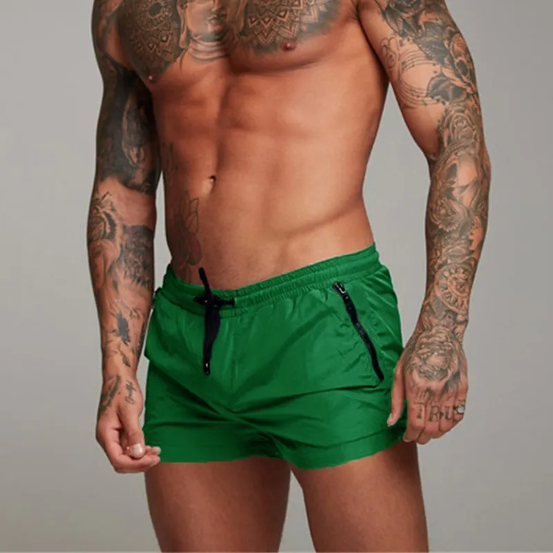 Short de bain homme coupe courte – Minimaliste, ajusté, séchage rapide pour plage et piscine