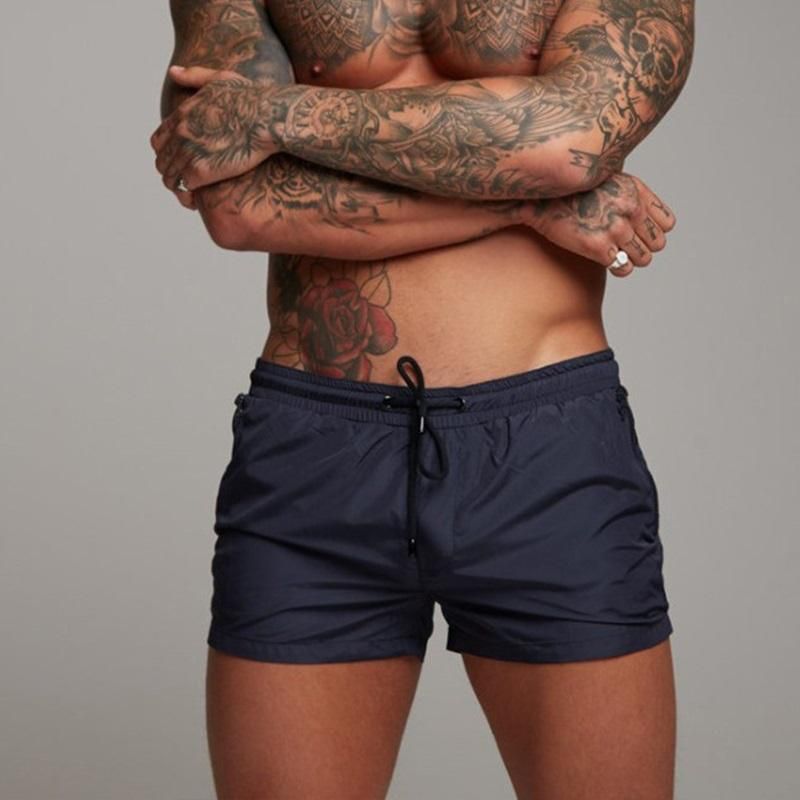 Short de bain homme coupe courte – Minimaliste, ajusté, séchage rapide pour plage et piscine