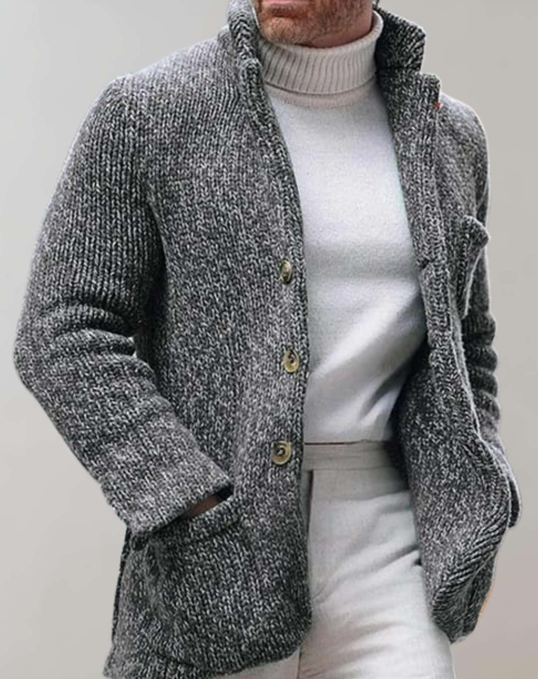 Julien – Gilet da uomo con bottoni, stile casual ed elegante