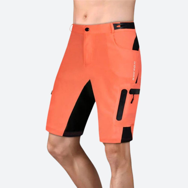 Short Technique Homme de Randonnée avec Poches Zippées et Tissu Déperlant