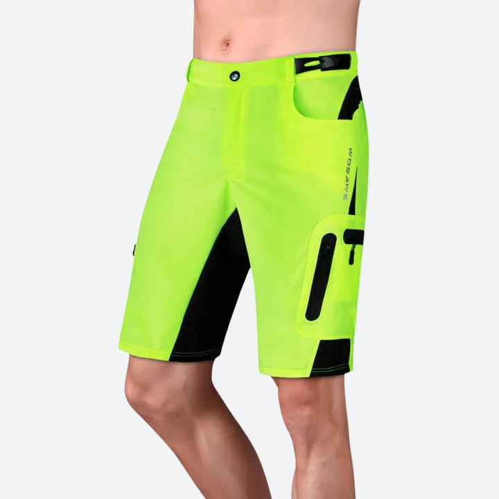 Short Technique Homme de Randonnée avec Poches Zippées et Tissu Déperlant