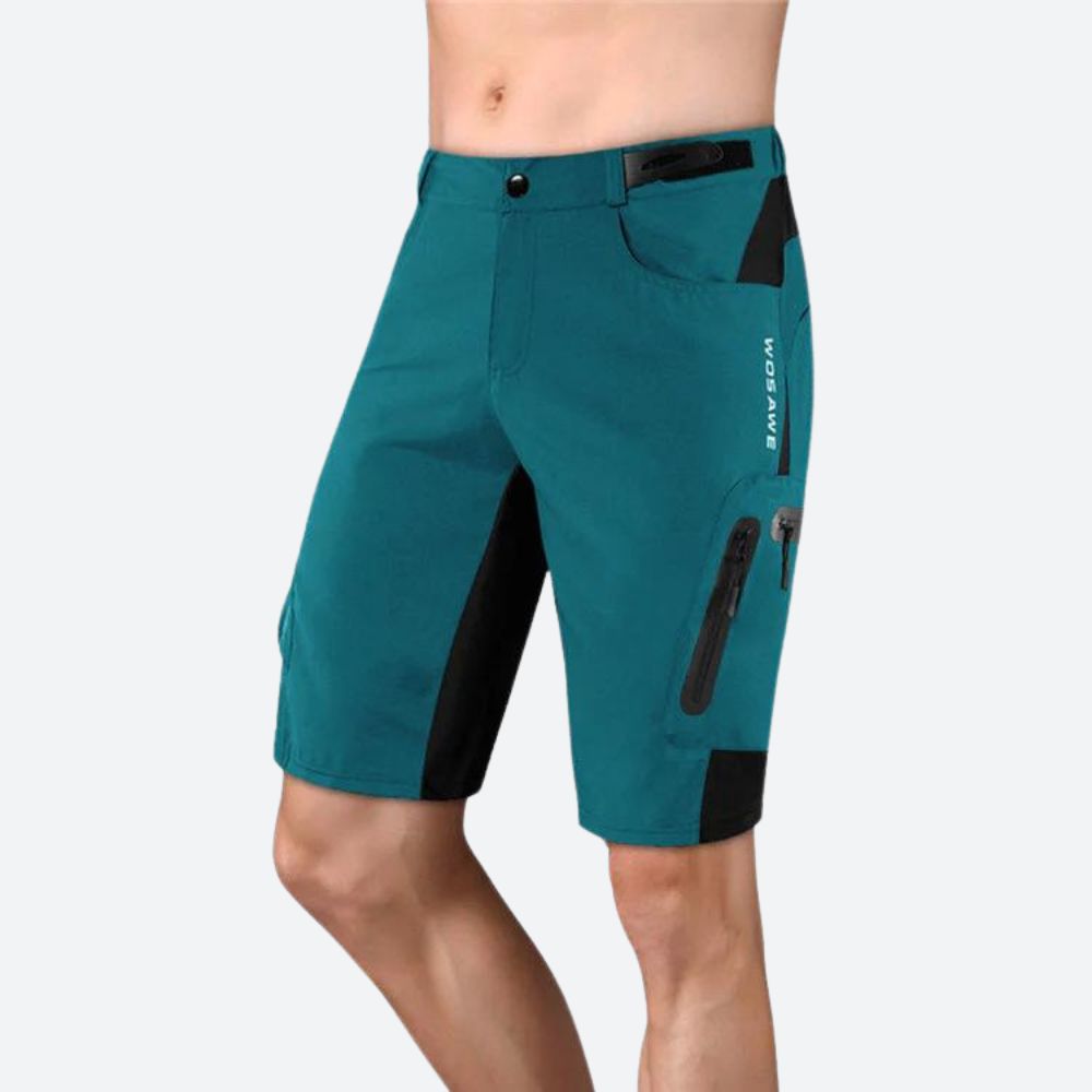 Short Technique Homme de Randonnée avec Poches Zippées et Tissu Déperlant