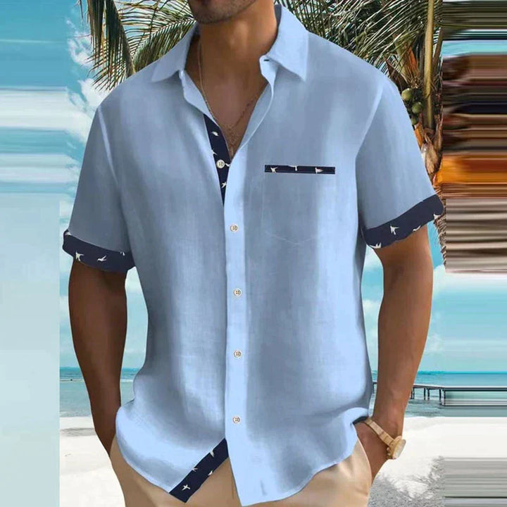 Messiah | Charmante chemise d'été au tissu léger et au design brise de mer