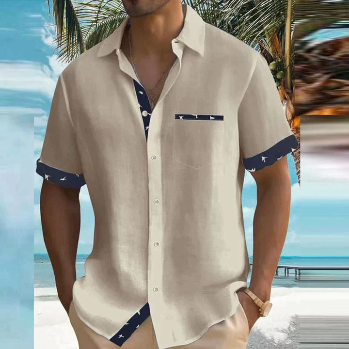Messiah | Charmante chemise d'été au tissu léger et au design brise de mer