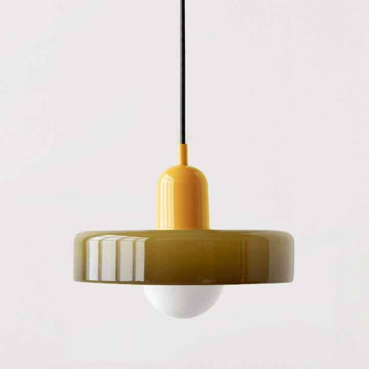 Modern colored glass pendant light - Designer lighting for elegant interiors