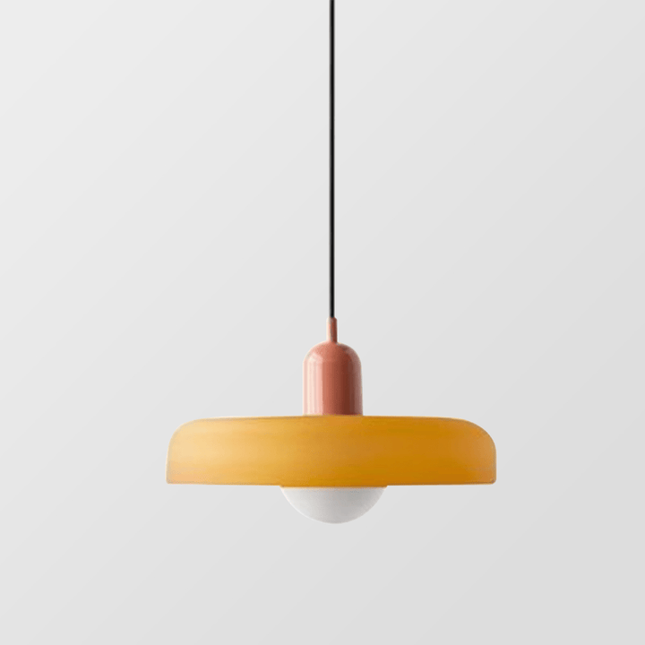 Modern colored glass pendant light - Designer lighting for elegant interiors