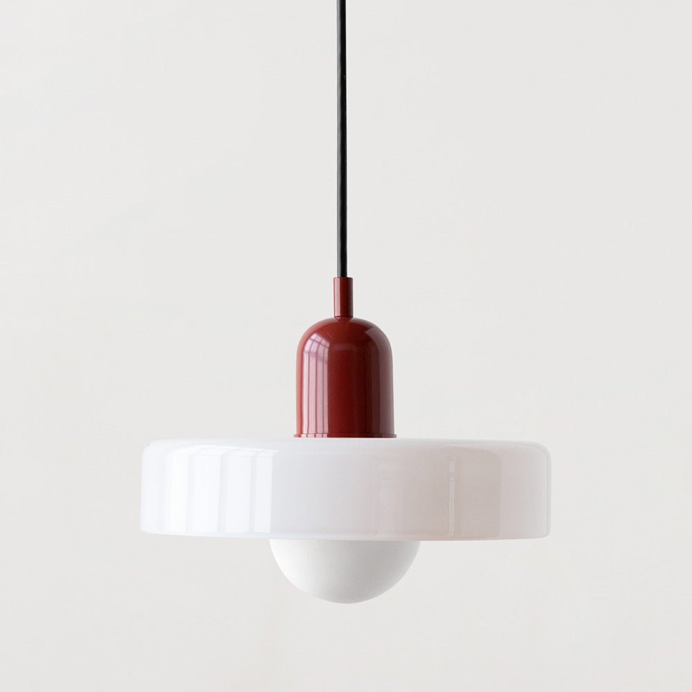 Modern colored glass pendant light - Designer lighting for elegant interiors