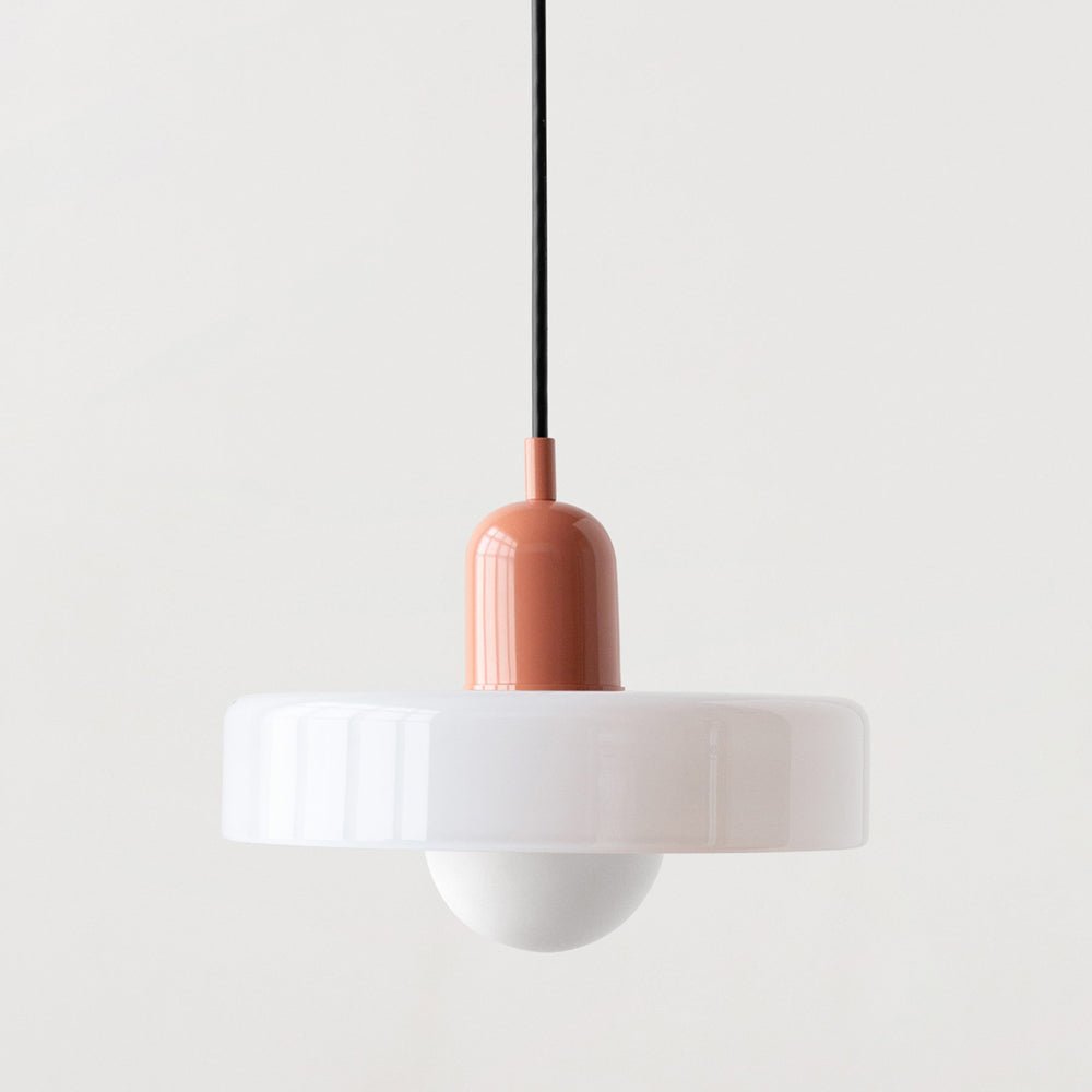 Modern colored glass pendant light - Designer lighting for elegant interiors