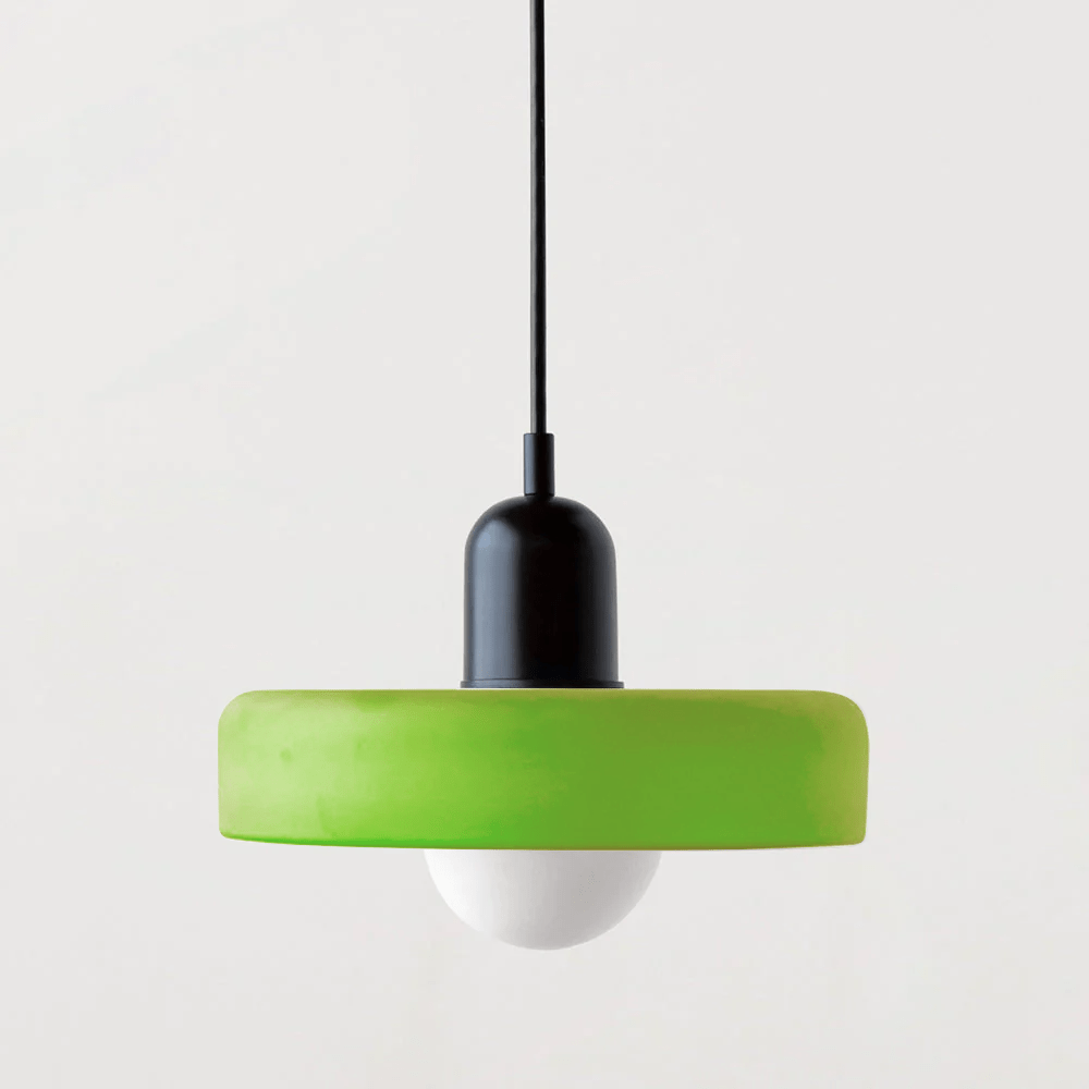 Modern colored glass pendant light - Designer lighting for elegant interiors