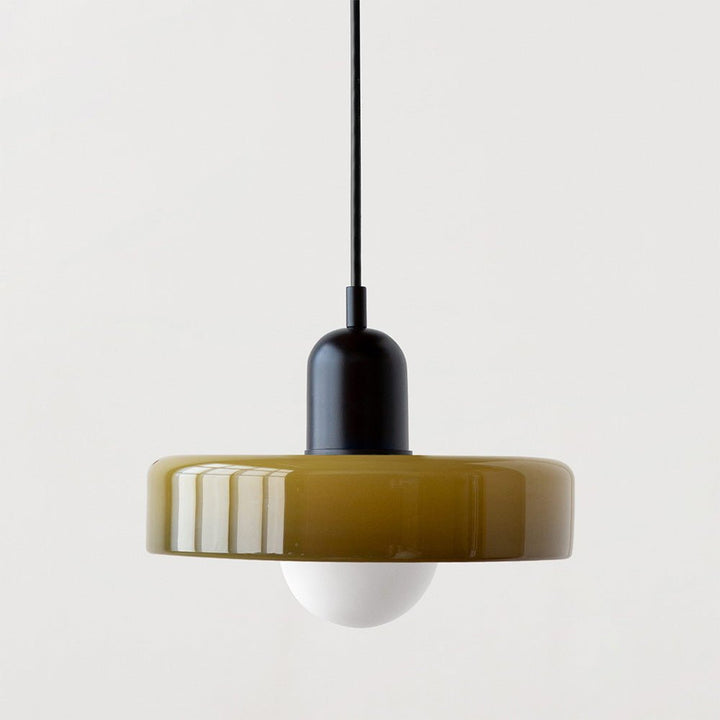 Modern colored glass pendant light - Designer lighting for elegant interiors
