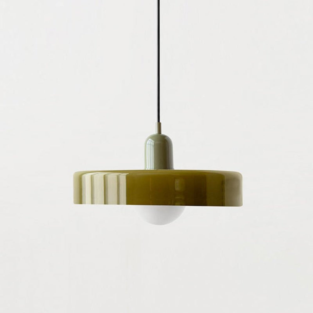 Modern colored glass pendant light - Designer lighting for elegant interiors