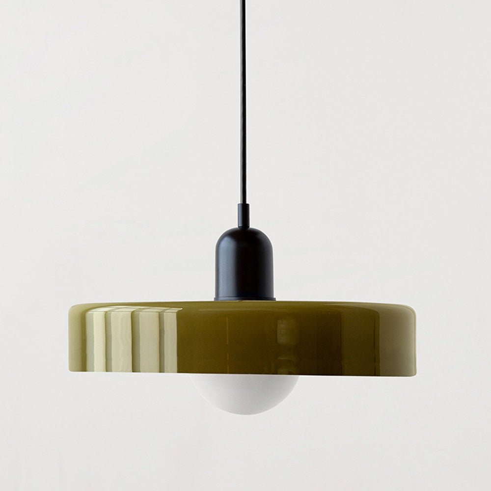 Modern colored glass pendant light - Designer lighting for elegant interiors