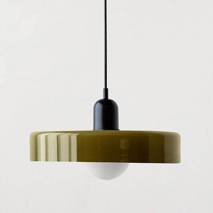 Modern colored glass pendant light - Designer lighting for elegant interiors