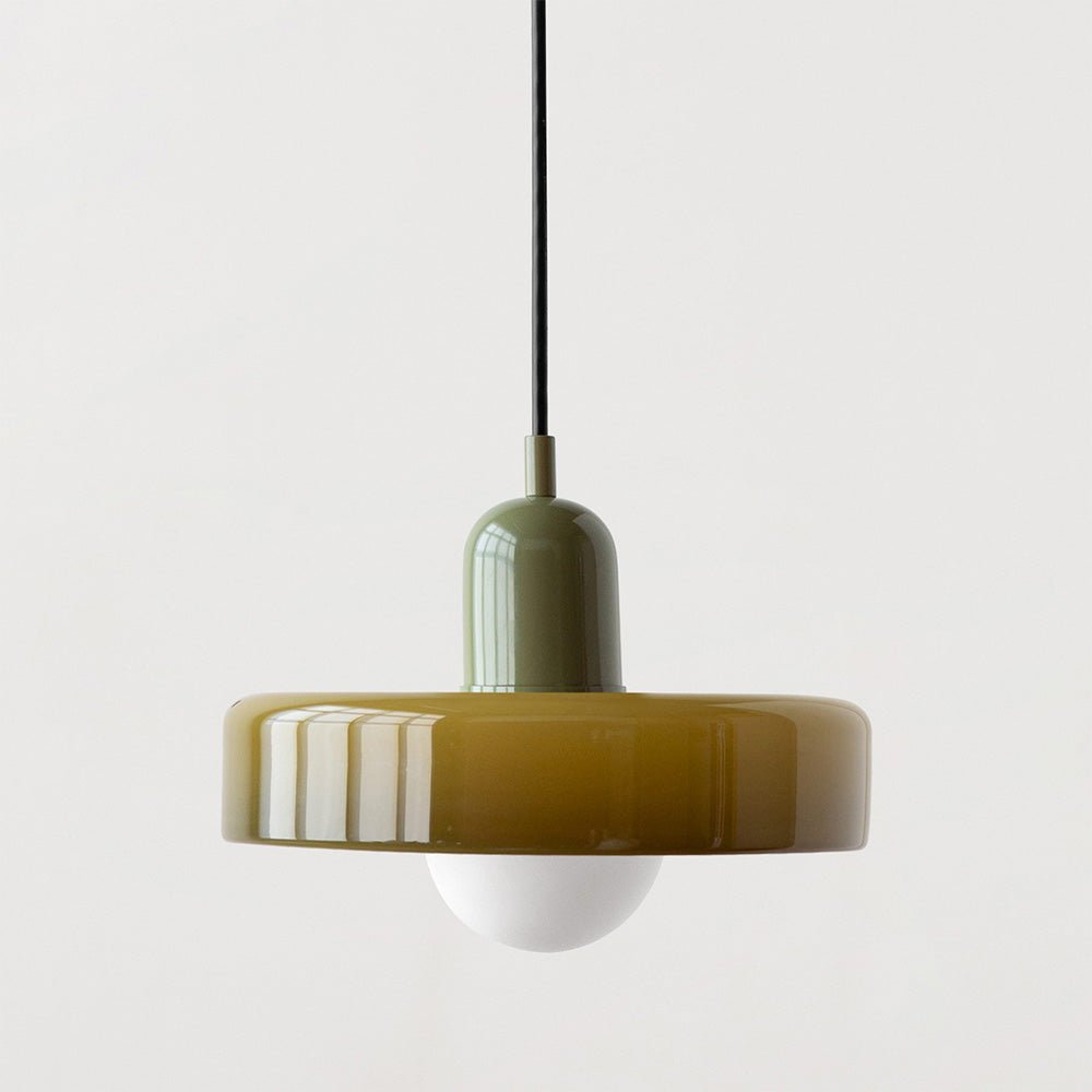 Modern colored glass pendant light - Designer lighting for elegant interiors