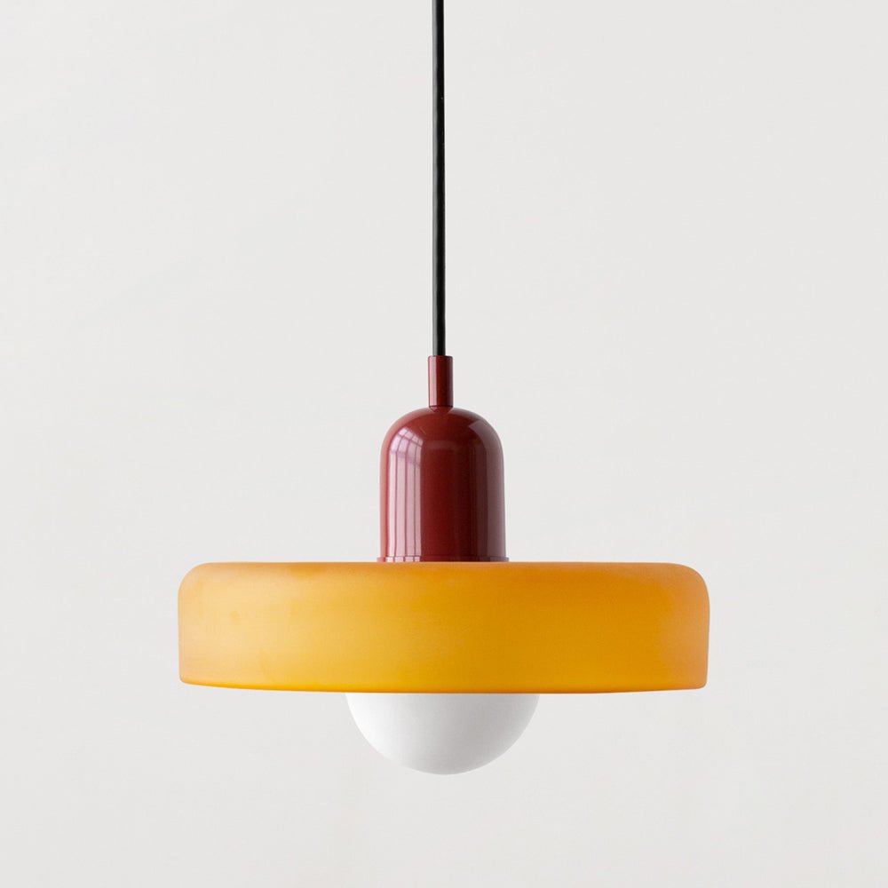 Modern colored glass pendant light - Designer lighting for elegant interiors