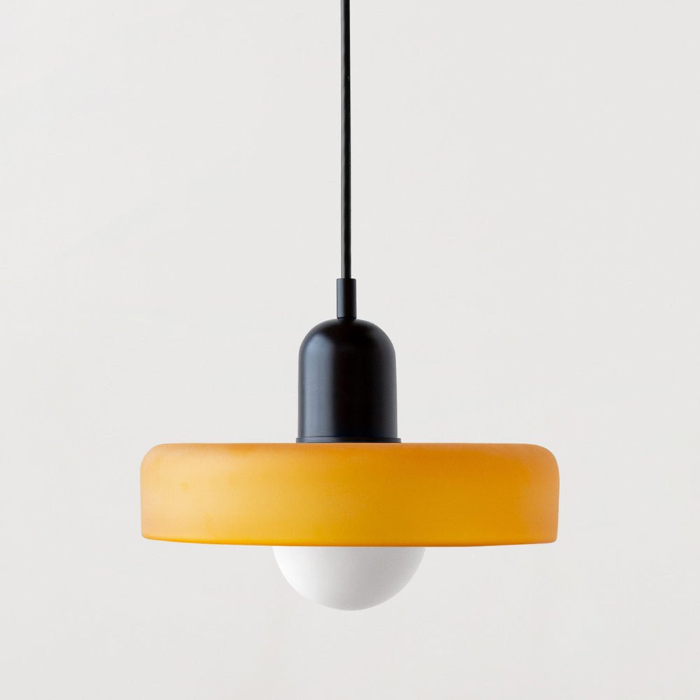 Modern colored glass pendant light - Designer lighting for elegant interiors