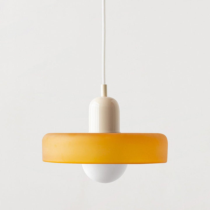 Modern colored glass pendant light - Designer lighting for elegant interiors