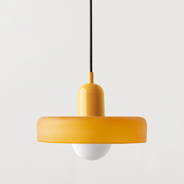 Modern colored glass pendant light - Designer lighting for elegant interiors