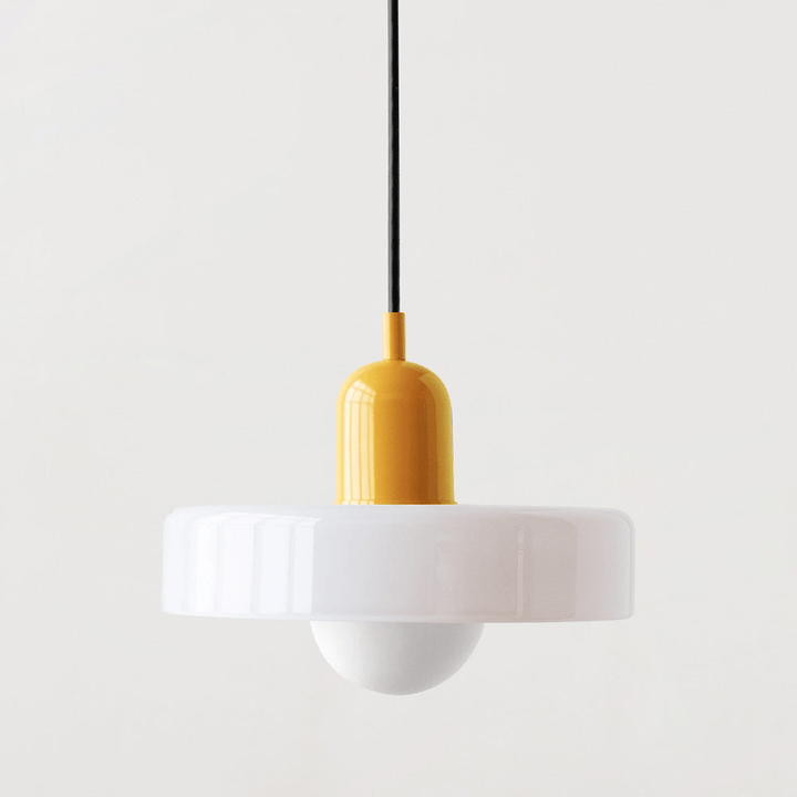 Modern colored glass pendant light - Designer lighting for elegant interiors