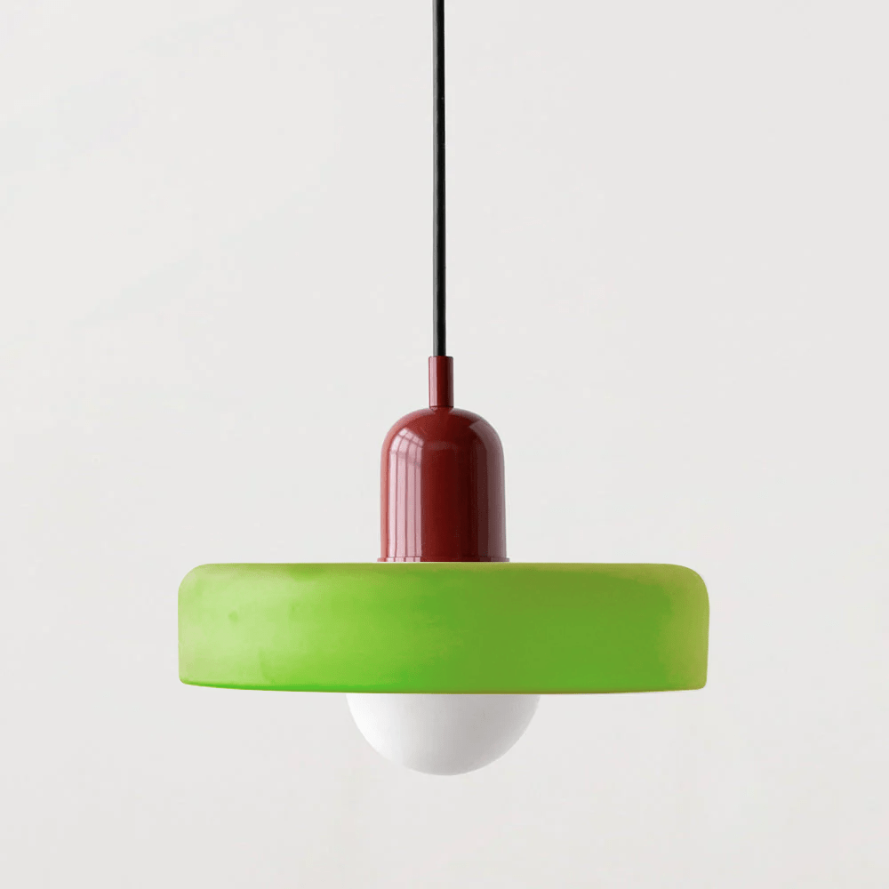 Modern colored glass pendant light - Designer lighting for elegant interiors