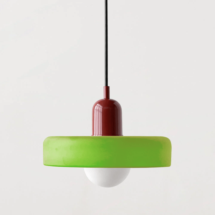 Modern colored glass pendant light - Designer lighting for elegant interiors