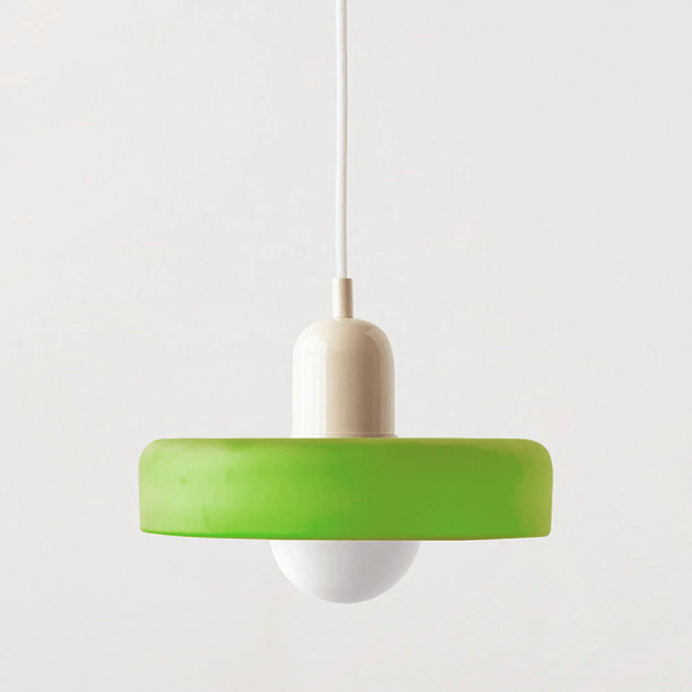 Modern colored glass pendant light - Designer lighting for elegant interiors