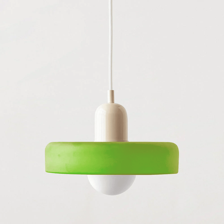 Modern colored glass pendant light - Designer lighting for elegant interiors