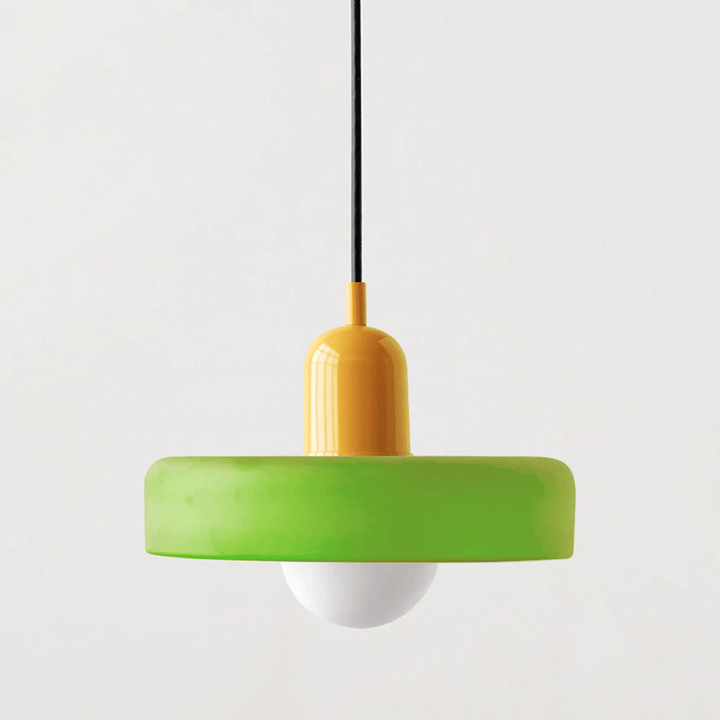 Modern colored glass pendant light - Designer lighting for elegant interiors