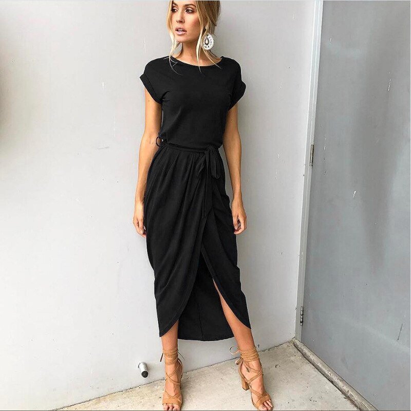 Legeres und elegantes Kurzarmkleid