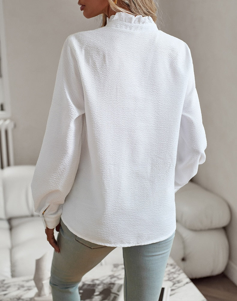 Elisabetta | camicia elegante con polsini progettata a maniche lunghe