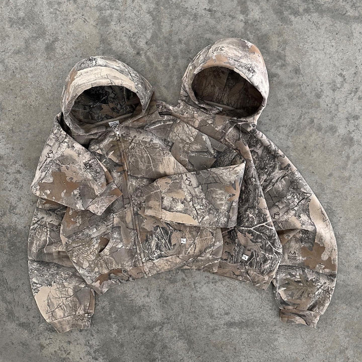Veste à Capuche Camo pour Hommes - Basil
