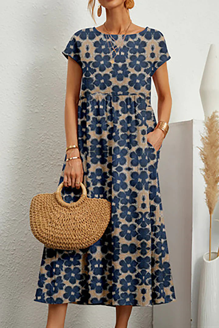 Vestito estivo elegante da donna - Stampa chic e alla moda