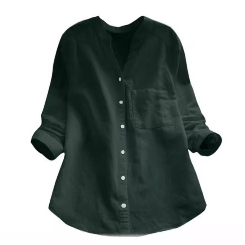 Sofia | Camicia da tempo libero in lino e cotone