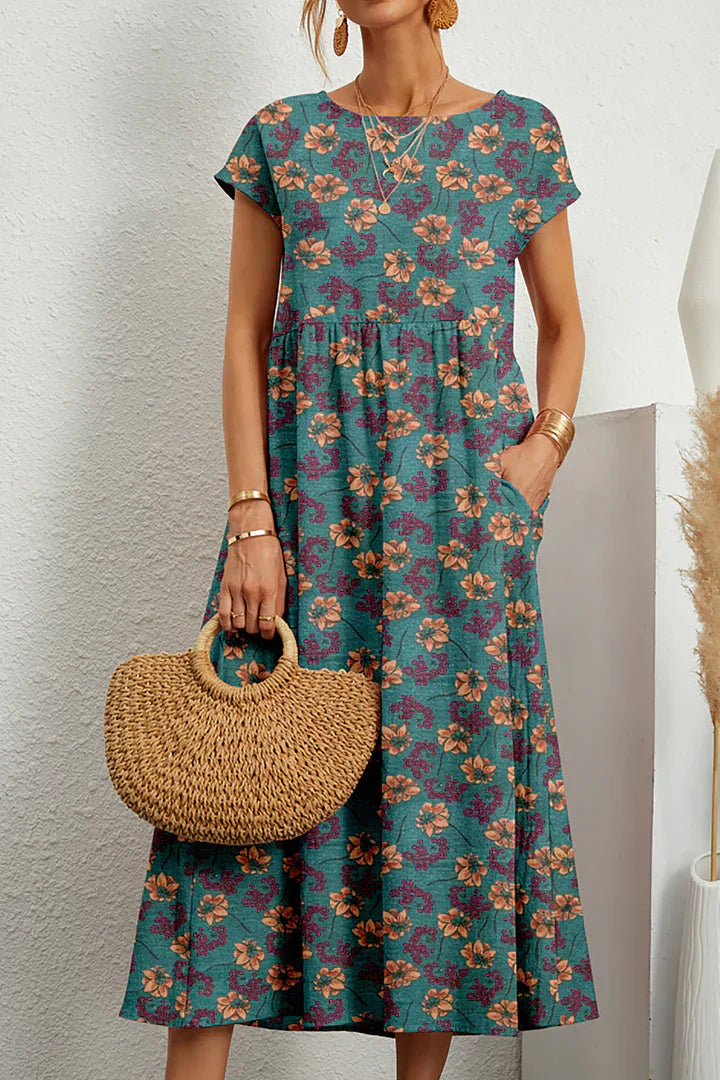 Vestito estivo elegante da donna - Stampa chic e alla moda