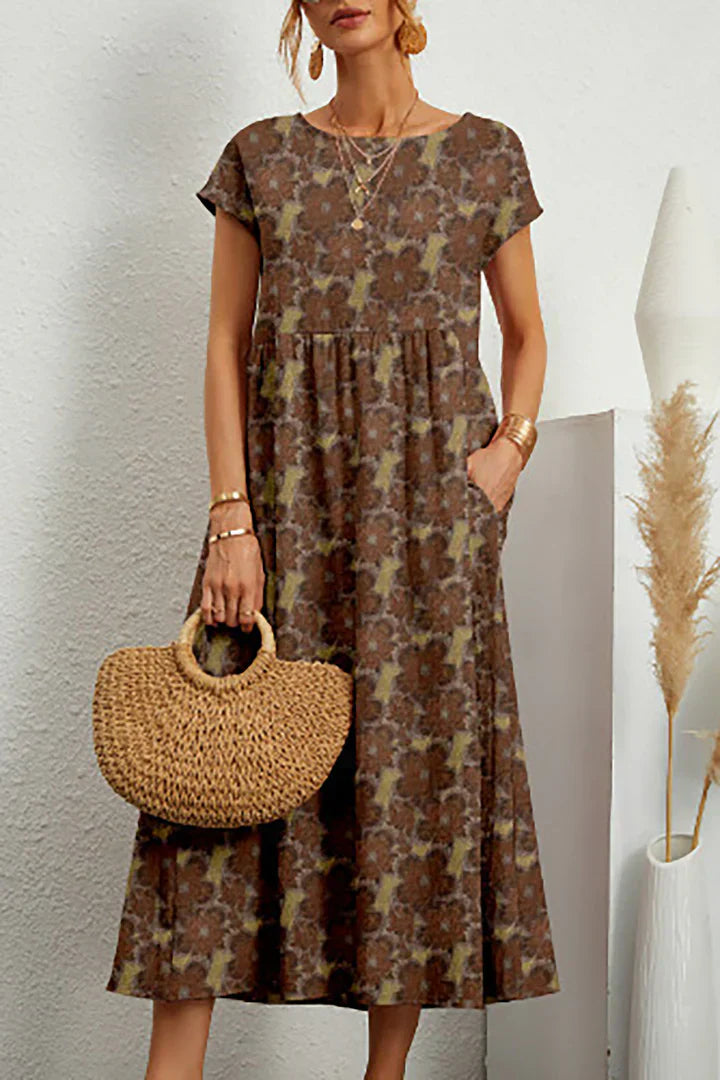 Vestito estivo elegante da donna - Stampa chic e alla moda