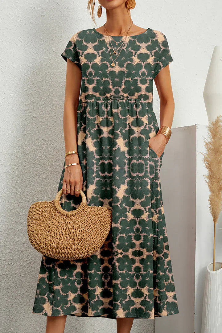 Vestito estivo elegante da donna - Stampa chic e alla moda