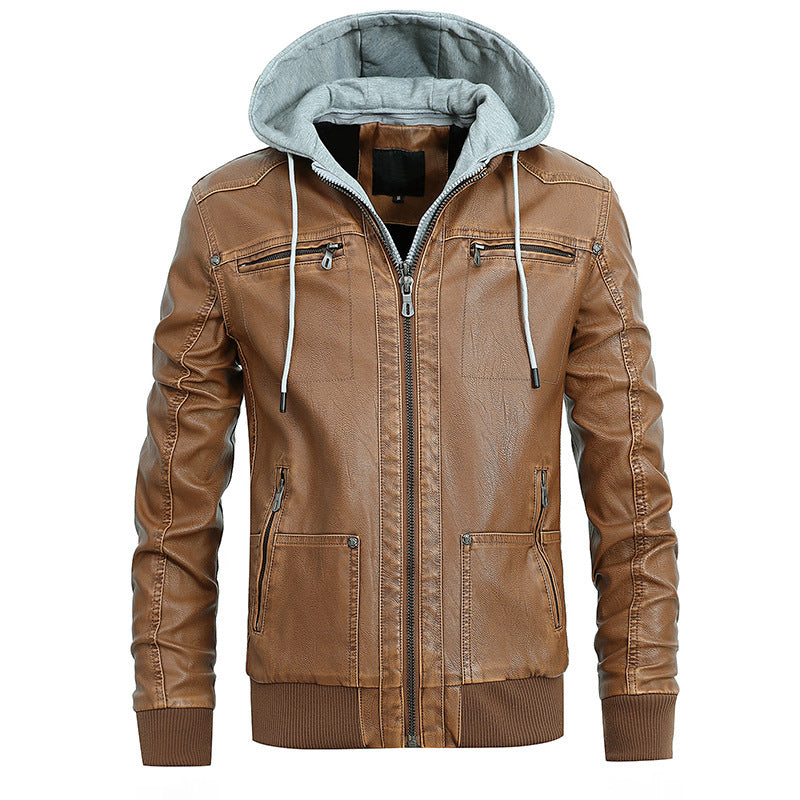 Veste en cuir pour homme pour l'hiver - Dennis