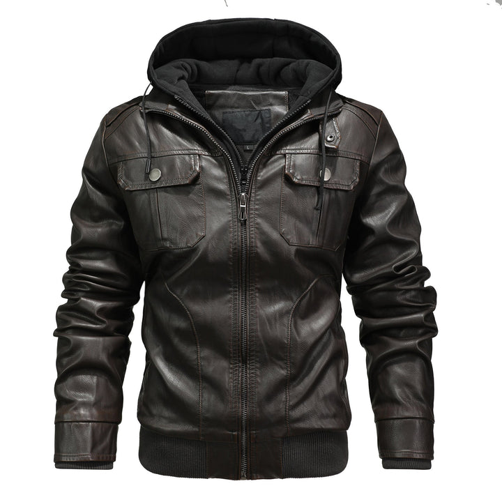 Veste en cuir pour homme pour l'hiver - Dennis