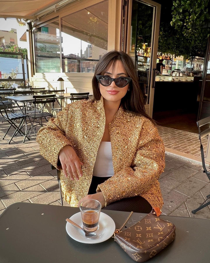Aelith - Veste ornée de broderies en sequins