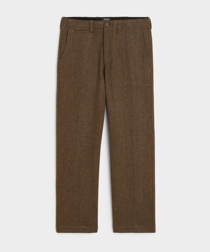 Enki | Men's Relaxed Donegal Wool Trousers