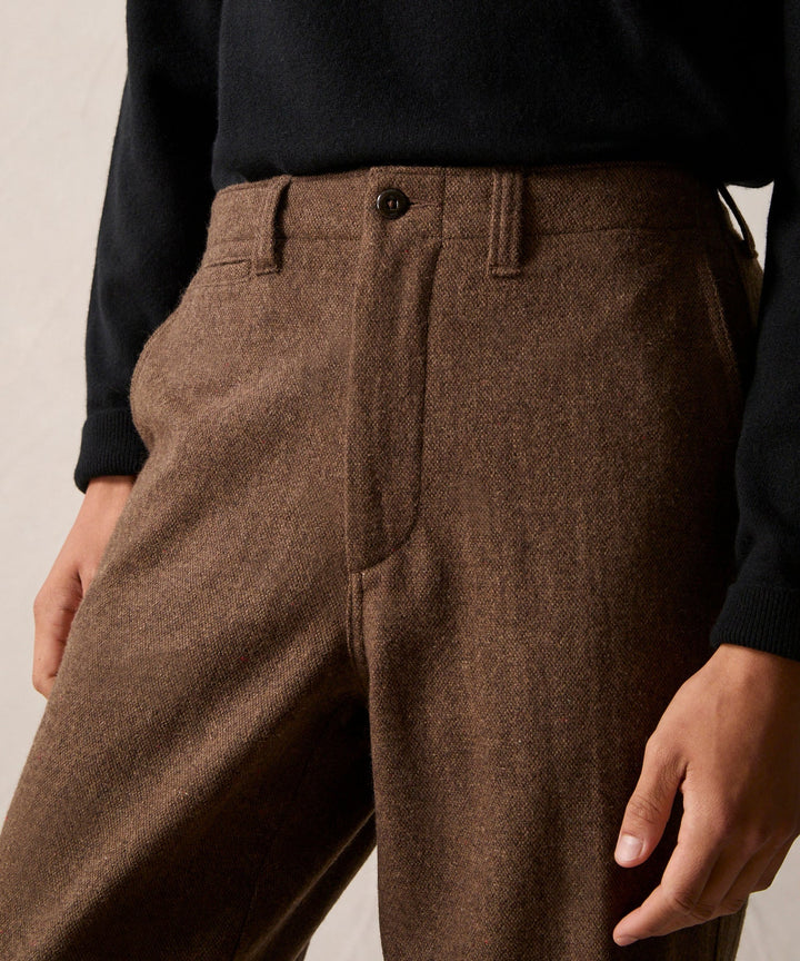 Enki | Men's Relaxed Donegal Wool Trousers