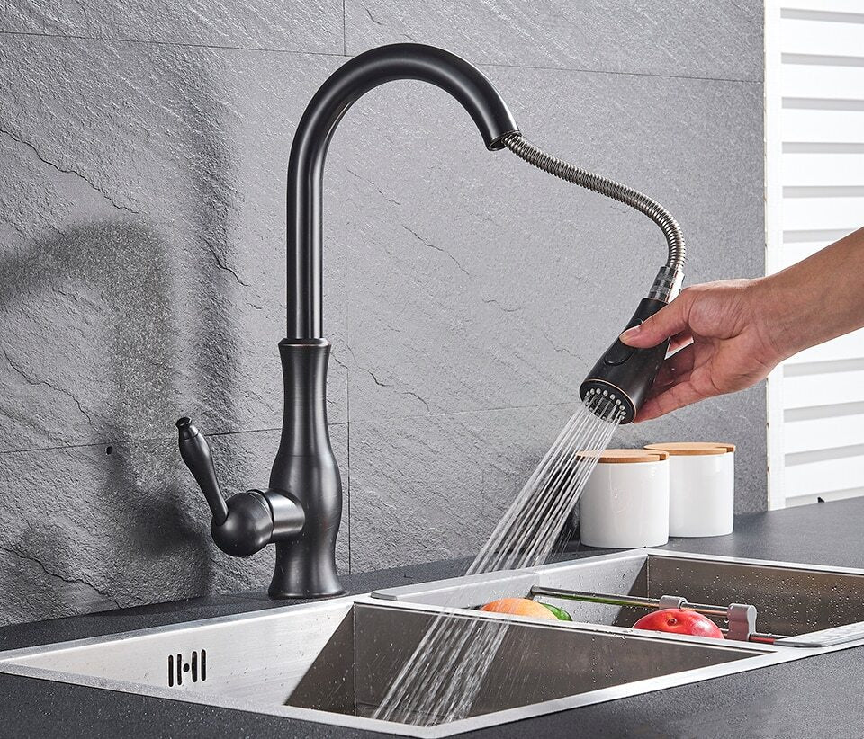 Anton - Retractable kitchen faucet