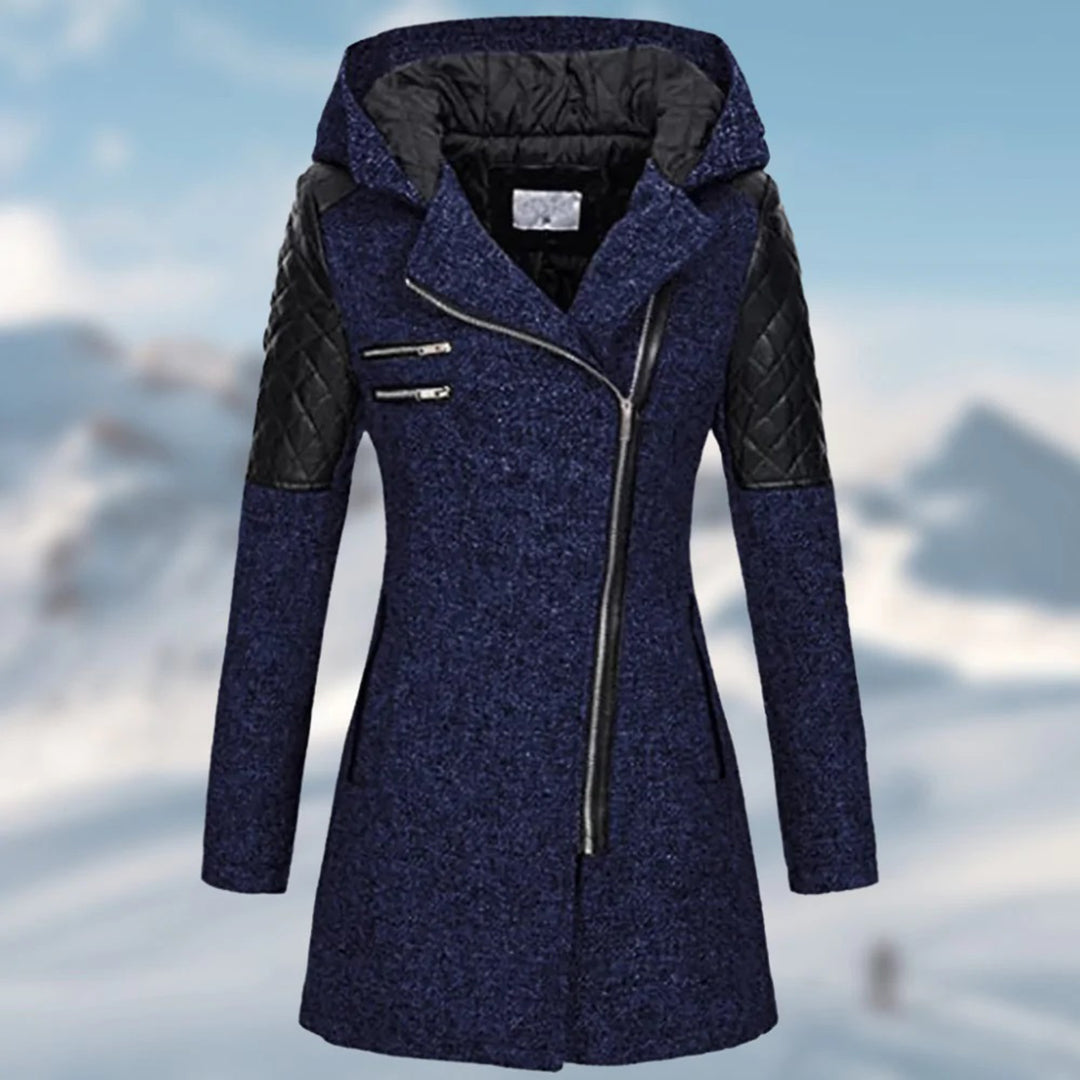 Langer Wintermantel mit Kapuze - Louise