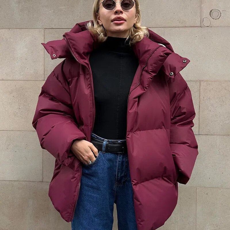 Stella – Veste oversize élégante avec capuche