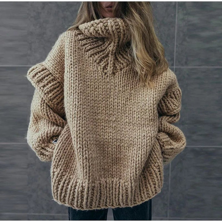 Pull oversize à col roulé